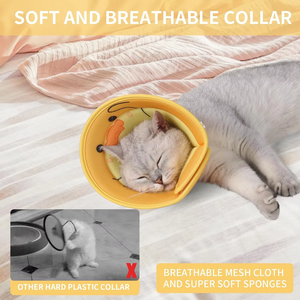 NiBao Venda Quente Cone Elizabethano Ajustável e Confortável para Gatos Após Cirurgia - Product Image 6