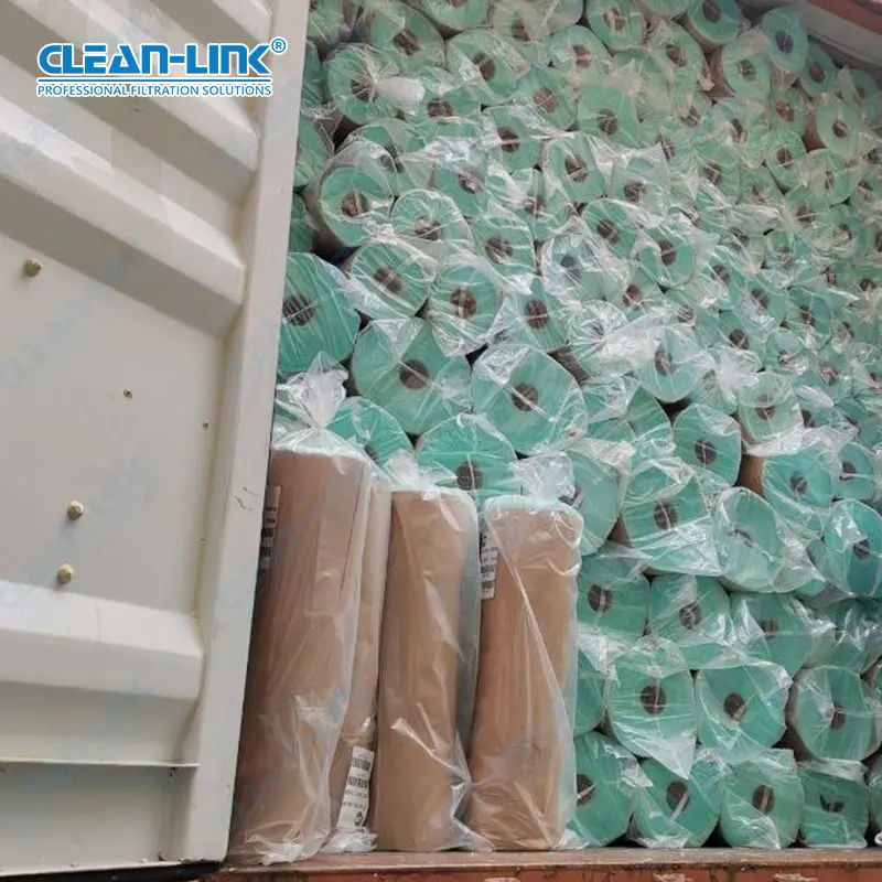 Clean-Link Fiberglass Filter Cotton Paint Stop Filter Spray Booth Arrestor Air Floor Filter