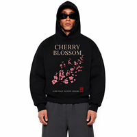 Sweat-shirt à capuche en chenille avec logo personnalisé pour homme, en coton épais, coupe oversize, broderie haute densité, écologique