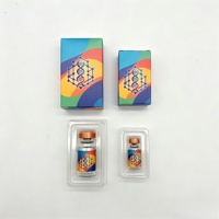 Boîte de présentation de peptides de qualité laboratoire avec logo personnalisé, en papier rigide pour flacon de 10 ml, usage de recherche uniquement