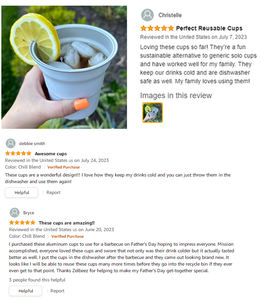 Mug à café jetable en aluminium personnalisé, grande capacité, écologique et recyclable, pour le camping et les boissons froides - Product Image 6