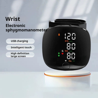 USB Charging Wrist Electronic Sphygmomanometer High Definition Large Screen Intelligent Voice Home Blood Pressure Monitor