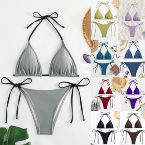 <span class=keywords><strong>Bikini</strong></span> de Dos Piezas Estilo Europeo Americano, Sexy y Chic, en Spandex/Poliéster, con Diseño sin Espalda, Gran Venta en <span class=keywords><strong>AliExpress</strong></span> - Product Image 6