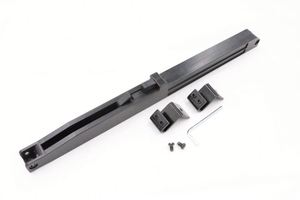 อุปกรณ์ประตูยุ้งข้าวพลาสติกสีดำยาว32มม. เหล็กสังกะสีอัลลอยทนทานระบบปิดด้วยตนเองอุปกรณ์เสริมห้องครัวห้องนั่งเล่น - Product Image 2