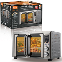 Four électrique RAF 30L 1800W en acier inoxydable avec friteuse à air et rôtissoire pour la cuisson et la rôtissure à domicile