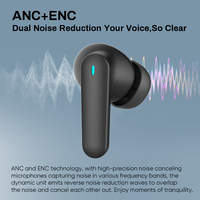 Écouteurs ANC sans fil Casque à réduction de bruit Smart Touch Écouteurs BT5.3 Écouteurs intra-auriculaires pour jeux vidéo