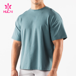 Private Label Gym Wear Loose Fit Brushed Cotton T <strong>Shirts</strong> for Men