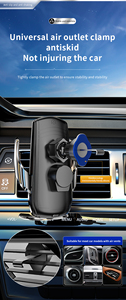 Nuevo Modelo 2026, Soporte para Teléfono de Coche con Luz LED Giratoria de 360 Grados y Carga Rápida de 15W, Compatible con <span class=keywords><strong>iPhone</strong></span> y Teléfonos Inteligentes Samsung - Product Image 3