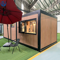 Honlu Conteneur Cabine Pliante à Double Aile Extensible en Acier, Personnalisation Complète, 20ft 40ft, Conception Respirante, Style Mid-Century