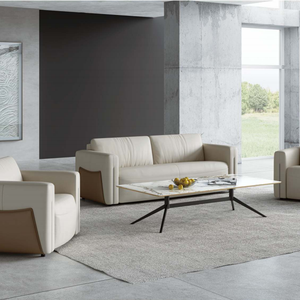 Ensemble de canapés <span class=keywords><strong>en</strong></span> <span class=keywords><strong>cuir</strong></span> personnalisable et résistant aux taches pour hôtels et salons résidentiels haut de gamme – Vente <span class=keywords><strong>en</strong></span> gros - Product Image 4