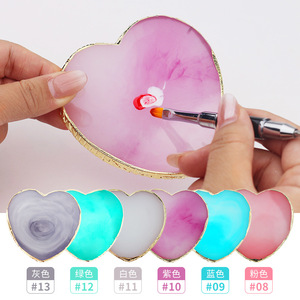 Palette à ongles en forme d'anneau, plaque de peinture en résine multicolore, outil de mélange de vernis gel pour la conception de manucure - Product Image 2
