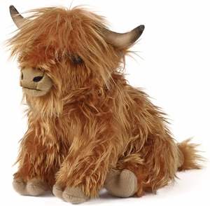 Juguetes de Peluche de Animales Realistas, Muñecos de Peluche Suaves y Coloridos, Regalo Promocional Escocés, Vaca de las Tierras Altas - Product Image 4