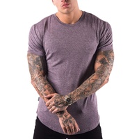 T-shirt de sport à séchage rapide pour hommes fabriqué en Chine, échantillon gratuit personnalisé, polyester et élasthanne, col rond, impression