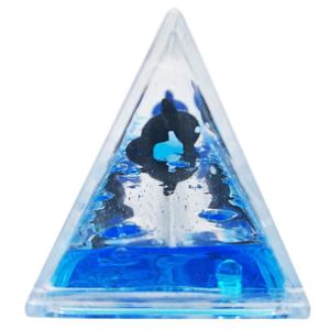19CM échelle Triangle PMMA acrylique décoratif bulle Aqua Aquarium océan parc Flotage liquide mouvement eau baleine flotteur règle - Product Image 5