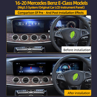 Écran tactile 12,3 pouces Android 14 pour Mercedes Benz W213 Classe E NTG 5.5 Style MBUX CarPlay sans fil 8 cœurs 8G+128G