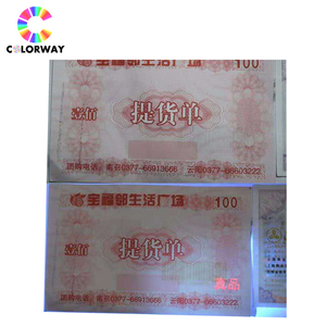 Biểu Tượng Tùy Chỉnh Chống Hàng Giả Bản Sao An Ninh Kim Loại Chủ Đề <span class=keywords><strong>Watermark</strong></span> Giấy In Ấn Với UV Có Thể Hình Vô Hình Sợi - Product Image 3