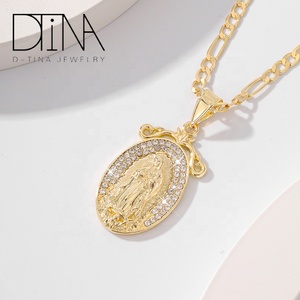 Ciondolo <span class=keywords><strong>Madonna</strong></span> Unico con Incastonatura di Zirconi - Product Image 3