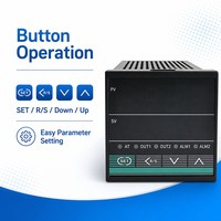 Contrôleur de température PID haute précision Ydkz séries CB CD CH 0,3 % avec thermocouple Pt100 K J, double alarme et sortie relais SSR pour four