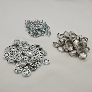 Boutons <span class=keywords><strong>à</strong></span> <span class=keywords><strong>pression</strong></span> ronds en argent avec capuchon bombé pour couture, DWDP-BT01, 13/15/17/20/21/22/24 mm, boutons pour casquette de baseball - Product Image 4