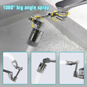 Nieuwe Universele 1080 Graden Rotatie Galvaniseren Anti-Splash Tuit Messing Keuken Kraan Rotatie Tap Extender Beluchter - Product Image 6