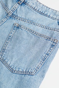 Jeans Baggy da <span class=keywords><strong>Donna</strong></span> Stile Classico Anni '90 in Denim Chiaro Blu, Vendita all'Ingrosso - Product Image 5