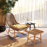 Fauteuil à bascule inclinable en métal, mobilier moderne pour la maison, adapté au balcon, à la cour, à la terrasse, pour adultes, pour le loisir