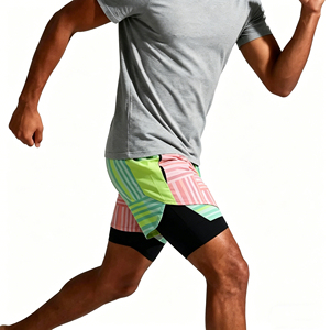 Shorts de course à séchage rapide pour hommes avec poches zippées, légers, respirants, vêtements de sport pour l'entraînement, le jogging et les exercices - Product Image 2