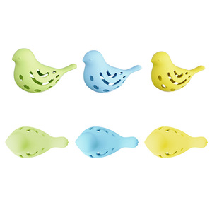 Silicone <b>Cat</b> <b>Toy</b> Bird Shape Food Dispenser For <b>Cats</b> <b>Interactive</b> Feeding Fun Playtime Pet Chew <b>Toy</b> Yellow Green Blue - Product Image 2