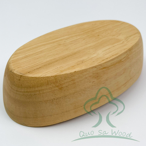 Ensemble de <span class=keywords><strong>vaisselle</strong></span> d'hôtel en bois de caoutchouc en forme de <span class=keywords><strong>bateau</strong></span> créatif ; Bol à riz et plat en bois massif, <span class=keywords><strong>vaisselle</strong></span> en bois unique - Product Image 3