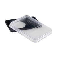Porte-monnaie de qualité supérieure, insert en mousse EVA noire, support de présentation à clipser, stockage, étiquetage, carte de terrain, capsule à monnaie