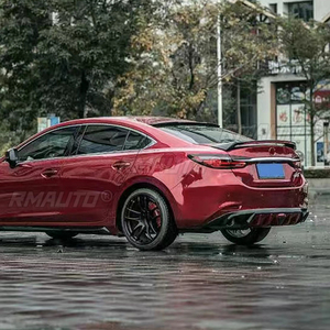 Aileron de coffre arrière en plastique ABS peint noir rouge blanc avec lumière LED pour Mazda 6 ATENZA 2014-2020 - Product Image 4