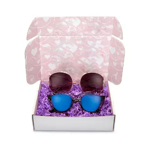 Golden supplier custom mailer designer brand delicate appearance luxury sunglasses packing case and boxes set