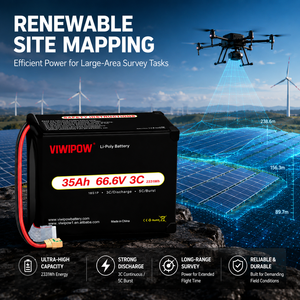 Batterie de drone haute densité VIWIPOW 18S 3C, cellule semi-solide pour drone UAV à grande charge utile, 35 Ah, pour drones de cartographie et de relevé - Product Image 3