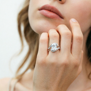 Quality Fine Jewelry Design Wholesale 925 Sterling <b>Silver</b> Classic Women's Engagement <b>Ring</b> 3ct <b>Emerald</b>-Cut 3A/5A White Zircon - Product Image 6