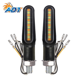 ADT 12 Pcs 2835smd Clignotants de moto jaunes à défilement lumineux - Product Image 4