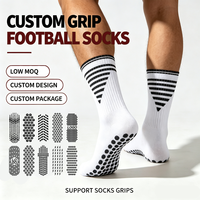 Chaussettes de football antidérapantes avec logo pour hommes, chaussettes de sport athlétiques, évacuation de l'humidité, bord élastique, chaussettes personnalisées