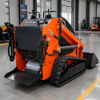 LIVRAISON GRATUITE Mini-chargeuse compacte sur chenilles CE/EPA avec godet, trancheuse et charrue rotative – Fabrication chinoise