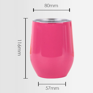 Vaso de Viaje de Acero Inoxidable Sunflower de 12 oz, Taza Colorida con Tapa, Vaso de Vino de Doble Pared - Product Image 4