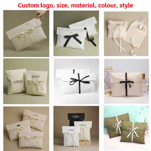 Sang trọng bông phong bì túi bụi tùy chỉnh logo in bông Pouch quần áo túi xách với nắp bao bì túi - Product Image 6