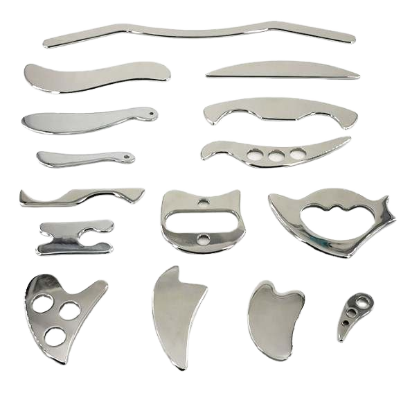 IASTM Tools Tianjin Set Medical Grade 304 Stainless Steel Facial Massager Face Guasha Scraping Myofascial Release Tools