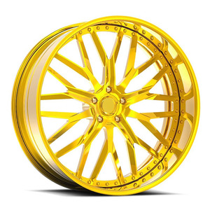 Llantas Forjadas de Lujo con Borde Profundo Dorado de 18 19 20 21 22 23 24 26 Pulgadas Personalizadas con <span class=keywords><strong>4</strong></span> 5 6 Orificios para Jeep - Product Image 1
