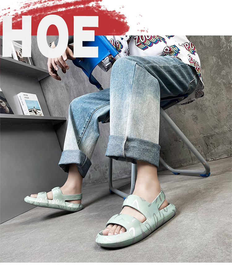 Men Shoes Summer Sandals Holes EVA Outdoor Beach Shoe Fashion Platform Sandals Slippers