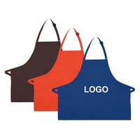 Tablier de cuisine unisexe, vente en gros, uniforme de travail, bavette