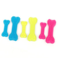 Jouets à mâcher pour chiens en forme d'os, nouveauté en gros, en caoutchouc TPR écologique, résistant aux morsures, pour le nettoyage des dents et les molaires