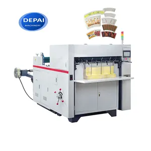 Best quality factory price 850 automatic jumbo craft paper pe coated papers cup flat bed roll punching die cutting machine