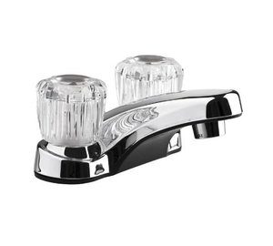 <strong>RV</strong> Bathroom Sink <strong>Faucet</strong> with Clear Acrylic Knobs - Product Image 1