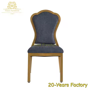 Chaises empilables de fête de haute qualité chaises de banquet d'hôtel pour l'église de mariage d'événement - Product Image 2