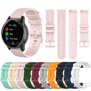Silicone Watch Bands Quick Release Sport Strap For Samsung Watch 3 Active 2 SmartWatch Bracelet