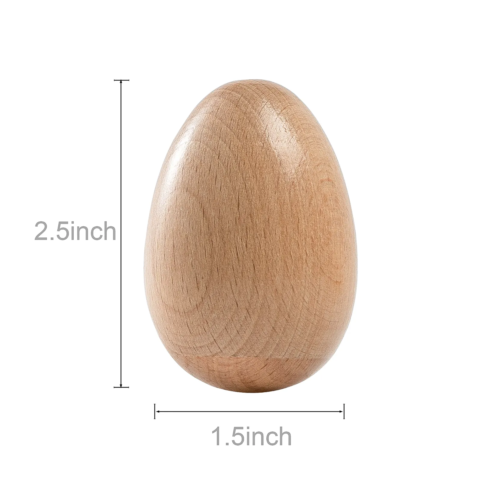 Wholesale Natural Percussion Wooden Sand Egg Maracas Egg Musical Instrument Toys