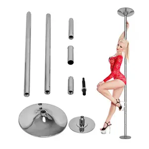Home Gym 360 Degree Spinning Dance Training Pole Fitness Dance Sport Exercise Pole 45mm Removable Stripper Pole